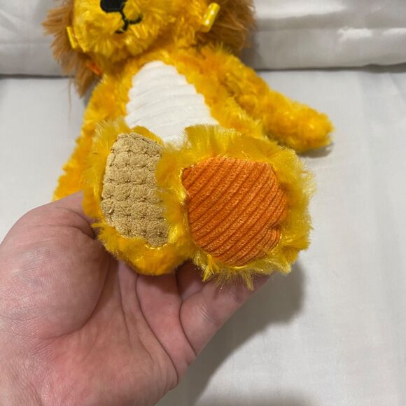Make Believe Ideas Plush Lion Sensory Snuggables Rattle Stuffed Animal 12” - Picture 6 of 8